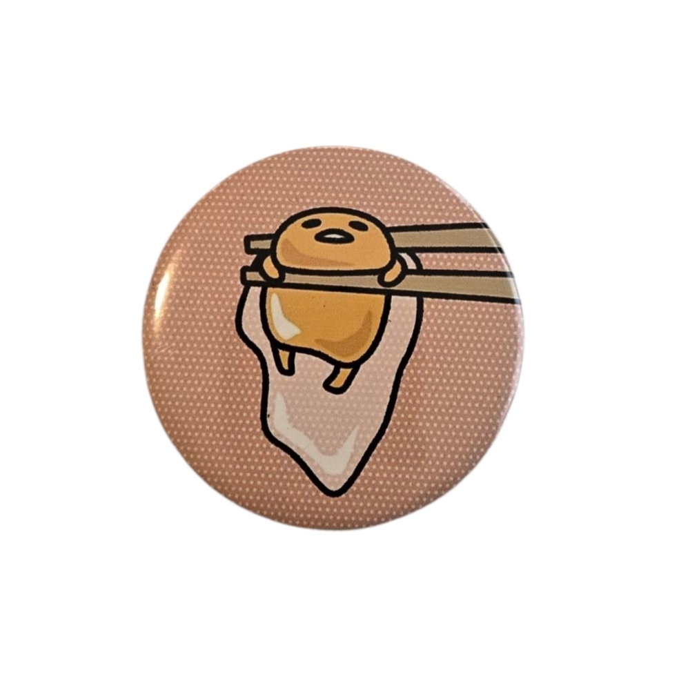 5 for $10 Sanrio Gudetama Button